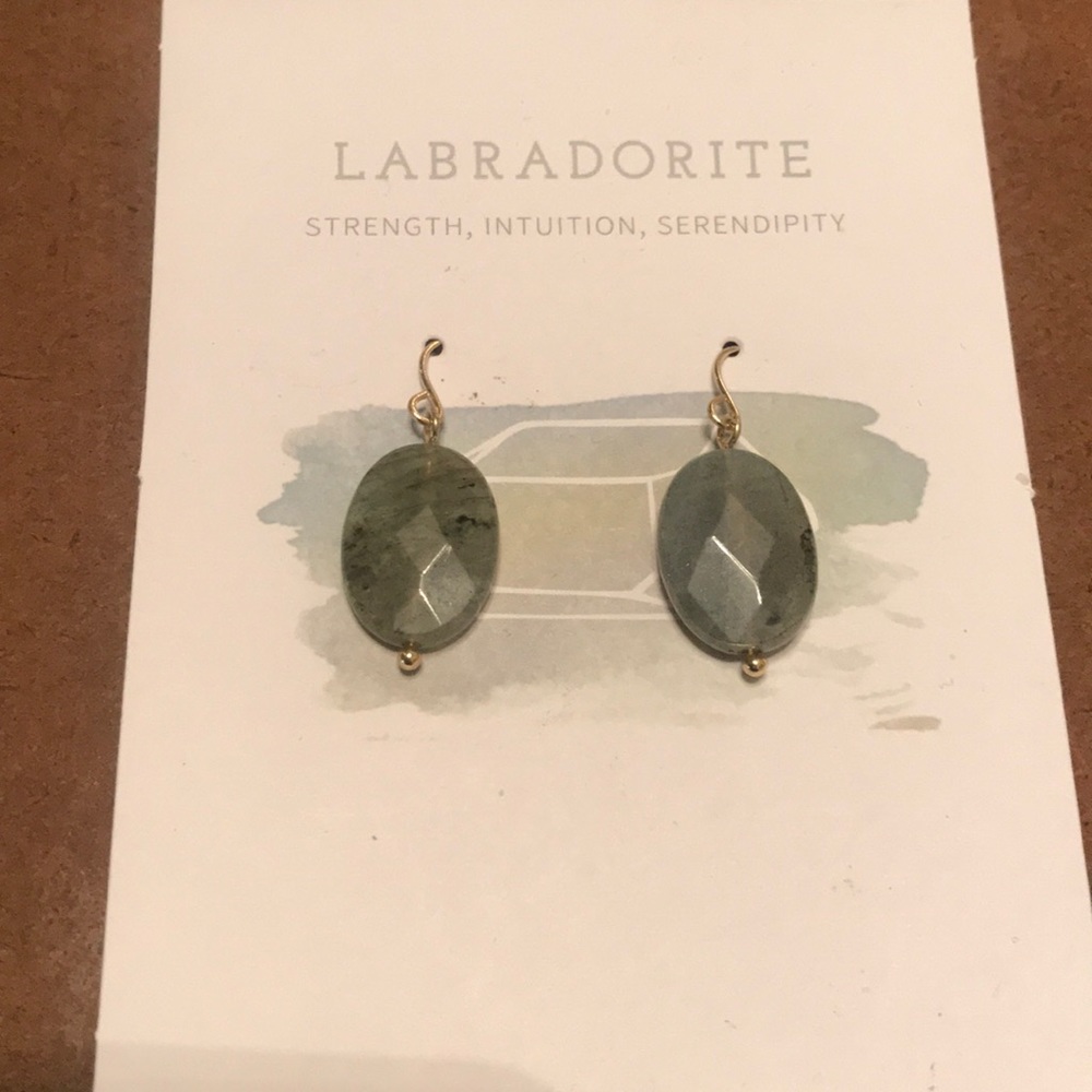 Labradorite earrings
